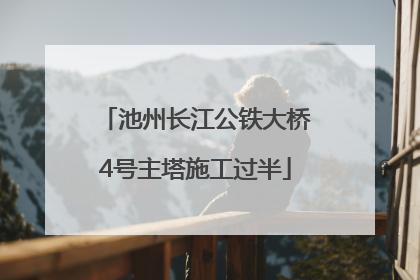池州长江公铁大桥4号主塔施工过半