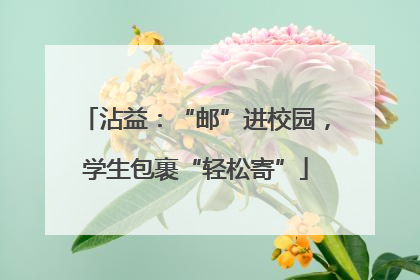 沾益：“邮”进校园，学生包裹“轻松寄”