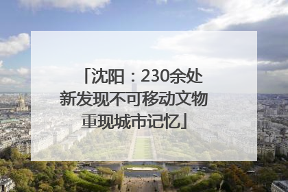 沈阳：230余处新发现不可移动文物重现城市记忆