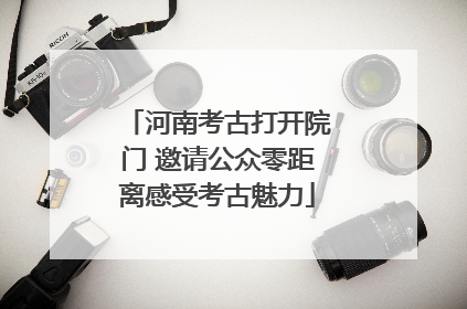河南考古打开院门 邀请公众零距离感受考古魅力