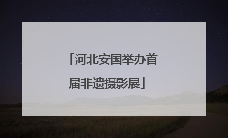 河北安国举办首届非遗摄影展