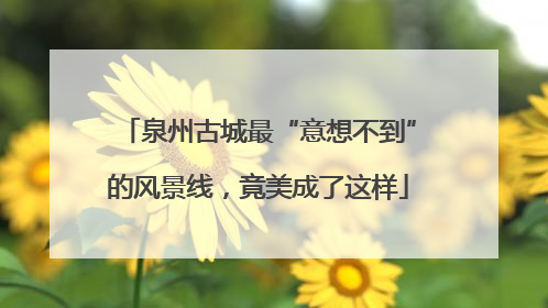 泉州古城最“意想不到”的风景线，竟美成了这样