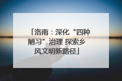 洛南：深化“四种陋习”治理 探索乡风文明新路径