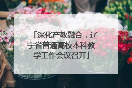 深化产教融合，辽宁省普通高校本科教学工作会议召开