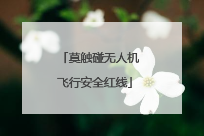 莫触碰无人机飞行安全红线