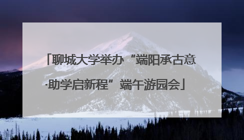 聊城大学举办“端阳承古意·助学启新程”端午游园会