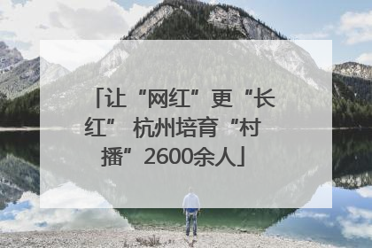 让“网红”更“长红” 杭州培育“村播”2600余人