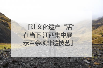 让文化遗产“活”在当下 江西集中展示百余项非遗技艺