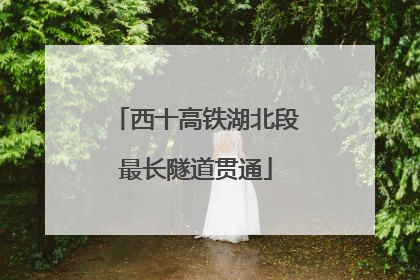 西十高铁湖北段最长隧道贯通
