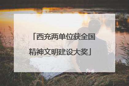 西充两单位获全国精神文明建设大奖
