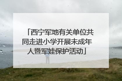 西宁军地有关单位共同走进小学开展未成年人暨军娃保护活动