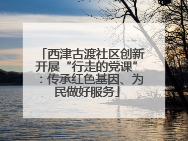 西津古渡社区创新开展“行走的党课”：传承红色基因、为民做好服务
