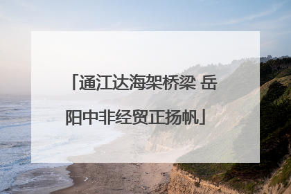 通江达海架桥梁 岳阳中非经贸正扬帆