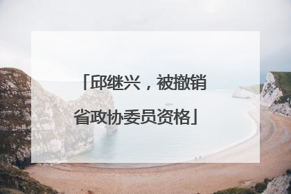 邱继兴，被撤销省政协委员资格
