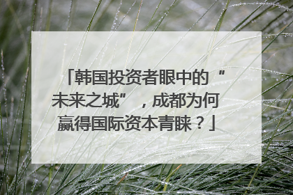 韩国投资者眼中的“未来之城”，成都为何赢得国际资本青睐？