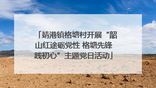 靖港镇格塘村开展“韶山红途砺党性 格塘先锋践初心”主题党日活动