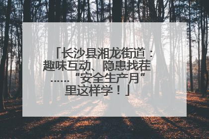 长沙县湘龙街道：趣味互动、隐患找茬……“安全生产月”里这样学！