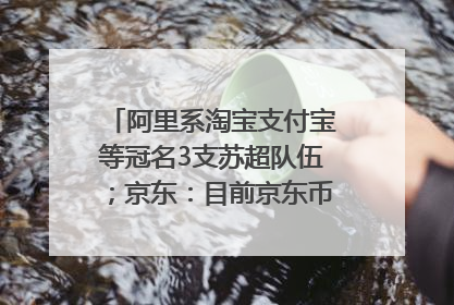 阿里系淘宝支付宝等冠名3支苏超队伍；京东：目前京东币链科技并没有开始发行稳定币｜早资道
