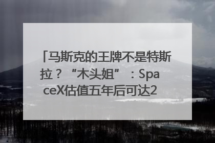 马斯克的王牌不是特斯拉？“木头姐”：SpaceX估值五年后可达2.5万亿美元！