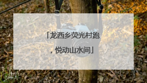 龙西乡荧光村跑，悦动山水间
