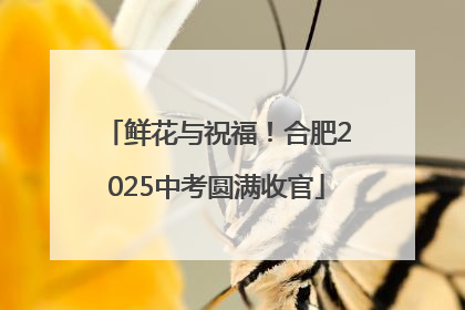 鲜花与祝福！合肥2025中考圆满收官