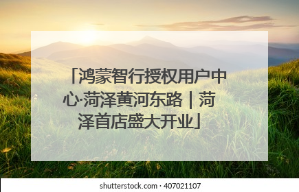 鸿蒙智行授权用户中心·菏泽黄河东路｜菏泽首店盛大开业