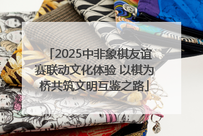2025中非象棋友谊赛联动文化体验 以棋为桥共筑文明互鉴之路