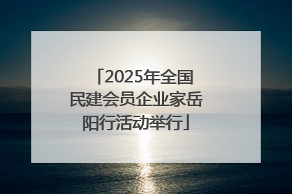 2025年全国民建会员企业家岳阳行活动举行