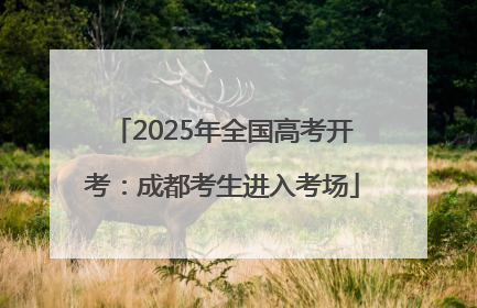2025年全国高考开考：成都考生进入考场