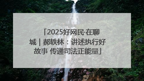 2025好网民·在聊城｜郝轶林：讲述执行好故事 传递司法正能量