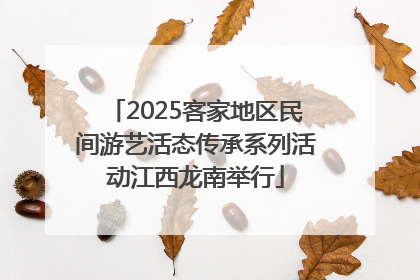 2025客家地区民间游艺活态传承系列活动江西龙南举行