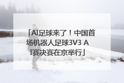 AI足球来了！中国首场机器人足球3V3 AI赛决赛在京举行